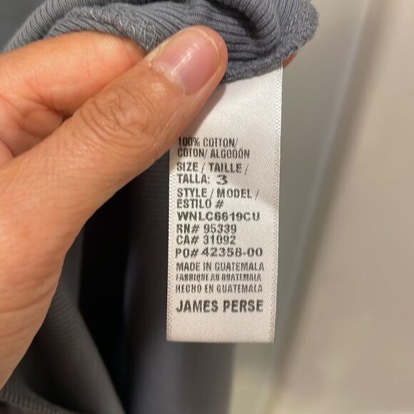 Nwt James Perse woman’s long sleeve gray dress - Picture 12 of 13